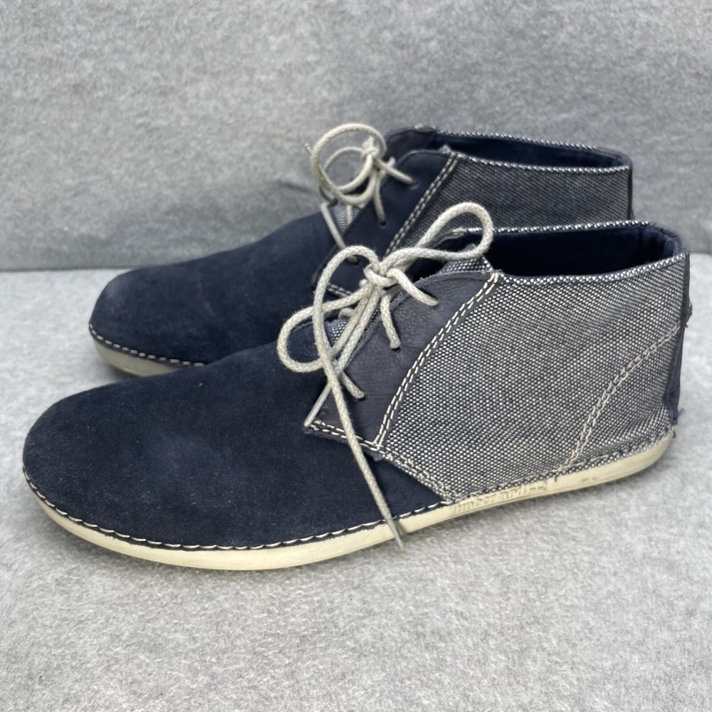 Timberland Earth Keepers Men's Size 11.5 Chukka Boots Blue Suede Leather  Ankle
